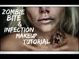 zombie bite halloween makeup tutorial