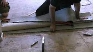 tile transition on a concrete floor