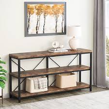 3 Tier Console Table With Storage For