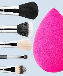 makeup brushes or sponges
