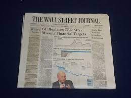 Wall Street Journal Newspaper Ge