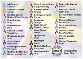 Pin By Penny Gray On Stitch Witchery Cancer Ribbon Colors
