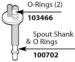 moen 100702 widespread spout shank o