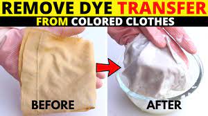 remove dye transfer stains from