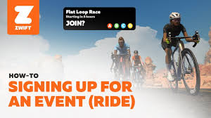 signing up for a cycling event