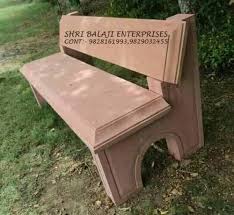 Simple Antique Garden Stone Bench For