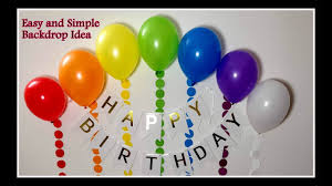 birthday decoration very easy and