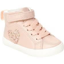 Carters Toddler Girls Heart High Top Sneakers Casual