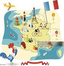 Cartoon Map Of France High-Res Vector Graphic - Getty Images