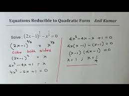 Solve Radical Equations Reducible To