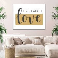 Laugh And Love E Canvas Wall Art
