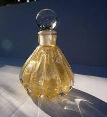 Murano Perfume Bottle Antique Gold