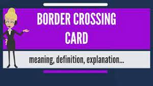 Department of state (dos) issues a border crossing card to mexican citizens to enter the united states for temporary purposes. What Is Border Crossing Card What Does Border Crossing Card Mean Youtube