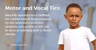 sudden onset of tics in a child