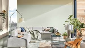 living room with tranquil dawn