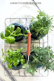 Indoor Mason Jar Herb Garden For The