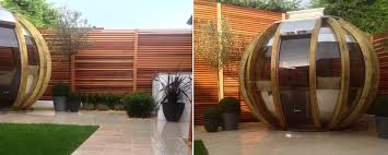 Cedar Slatted Screens In A Contemporary