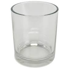 clear glass votive candle holder 3 25in h