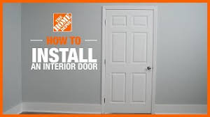 how to install an interior door the