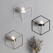 3d Geometric Wall Candle Holder Geekyget