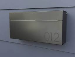 louis b modern wall mounted mailbox
