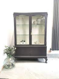 upcycled glass display cabinet deals