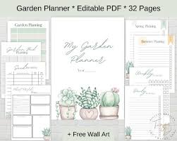 Editable Garden Planner Printable