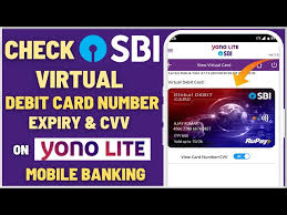 check sbi virtual debit card number