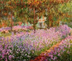 Irises In Monets Garden By Claude Monet