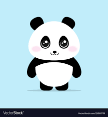 cute panda cartoon concept royalty free