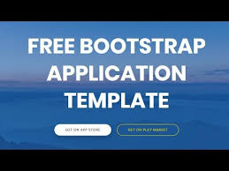 Bootstrap Application Template Free Html Website Templates Youtube
