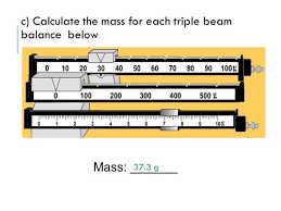 triple beam balance diagram quizlet