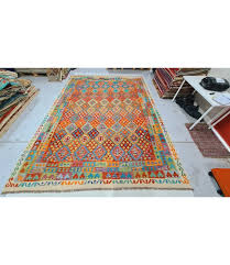 hand woven afghan wool kilim area rug