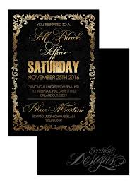 All Black Party Invitations Magdalene Project Org