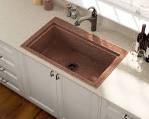 Copper sink and faucet