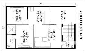Duplex House Plans For 25 40 Site