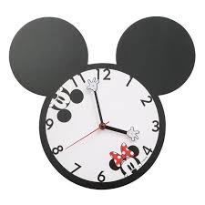Minnie Mouse Shaped Wall Clock
