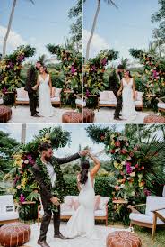 tropical wedding at moli i gardens and
