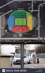 Stuttgart Germany February 03 2018 The Stadium Plan Of