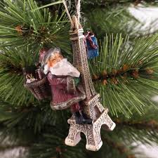 The eiffel tower was initially built to serve as the entrance gateway to the international exposition of 1889 as well as a testament to french industrial ingenuity. Miscellaneous France Christmas Pendant Paris Pere Noel And Eiffel Tower Material Resin