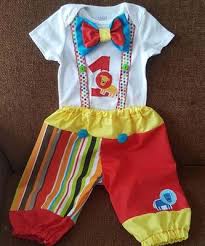 3 pieces baby clown costume birthday