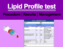 lipid profile test procedure results