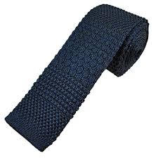 The knit cross stitch is a pattern that i have been wanting to try for awhile now. Tresanti Navy Blue Black Patterned Silk Knitted Skinny Tie From Ties Planet Uk