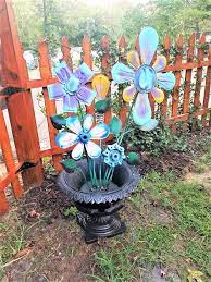 Hand Crafted Upcycled Metal Art Flowers