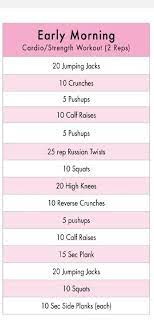 Cardio Workout Strength Workout