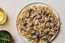 leftover steak beef stroganoff for two