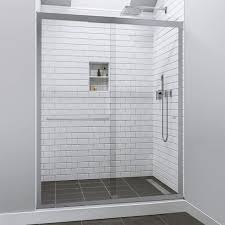 Semi Frameless Double Sliding Shower