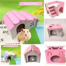 warm fleece small pet hamster bed house