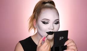 white film noir makeup tutorial