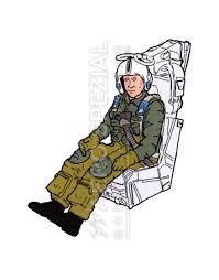 jet pilot u s navy in ejection seat